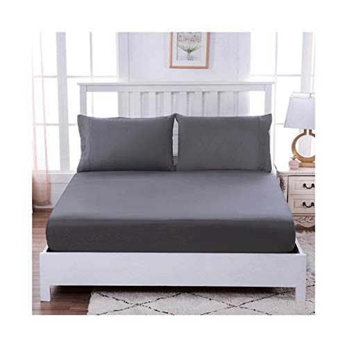 Queen Size Fitted Sheet Solid color Extra deep fitted bed sheets 16 inch (40 cm) Soft Brushed Microfibre Fabric