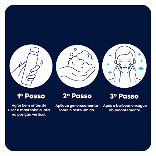 NIVEA MEN Espuma de Barbear Original Protect - Ativos hidratantes, previne o ressecamento e irritaçõ