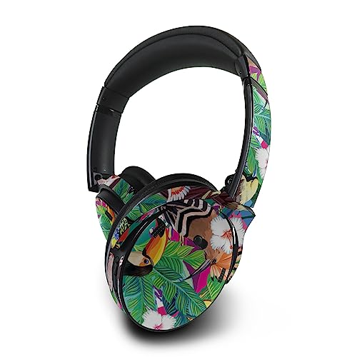 Image of MightySkins Skin Compatible with Bose QuietComfort 45 Headphones Tropical Paradise | Protective, Durable, and Unique Vinyl Decal wrap Cover | Easy to Apply | Made in The USA