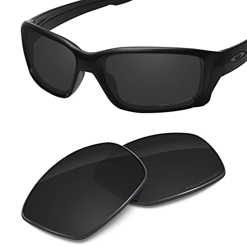 Image of Performance Replacement Lenses Compatible with Oakley Straightlink OO9331 | Straightlink Asian Fit(AF) Polarized Etched-Carbon Black