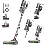 FAMIVAC FV2 Aspirapolvere con Filo, 65Kpa/600W Scopa Elettrica Potente con Spazzola per Materasso, 1,3KG Ultra-Leggero, Cavo 7M, 1,5L, Antigroviglio & Autoportante per Tappeti/Pavimenti/Peli Animali
