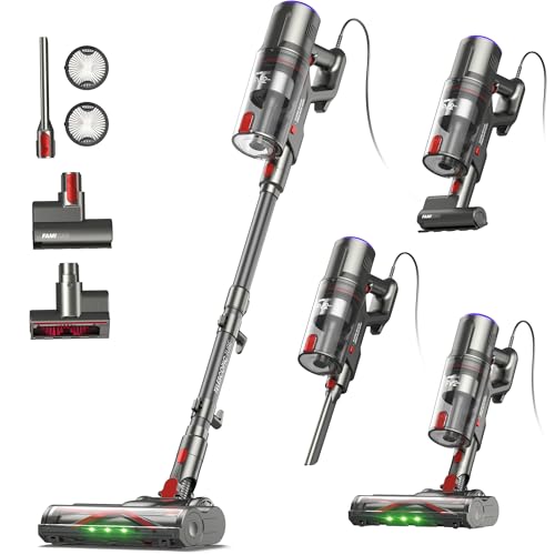 FAMIVAC FV2 Aspirapolvere con Filo, 65Kpa/600W Scopa Elettrica Potente con