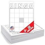 Hygloss Products Blank Bingo Cards To Write On - 36-Pack White - Large Size Bingo Sheets Disposable - Activities For Classroom, Parties, Contests, Weddings, Events & More