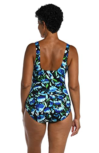 Maxine of Hollywood Women's Over The Shoulder Shirred One Piece Swimsuit2