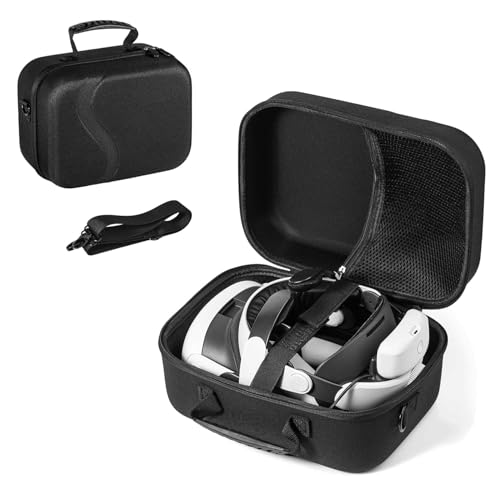Image of New World Large Carrying Case for Meta Quest 3, Storage Bag Case for Meta Quest 3 Hard Carrying Bag Compatible with Oculus Quest 3 Storing VR Gaming Headset and Accessories