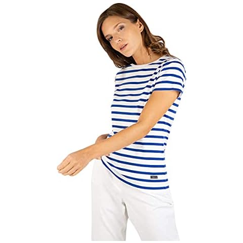 Armor Lux Women's Morgat T-Shirt, Multicolour (Blanc/Etoile Dw5), XXX-Large (Size: 6) Cover