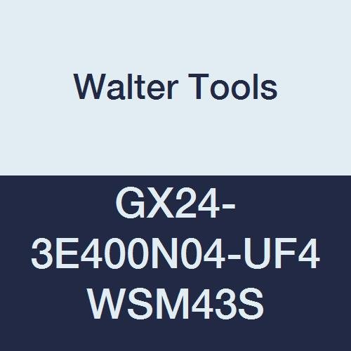 Walter ToolsGX24-3E400N04-UF4 WSM43S Carbide Tiger-Tec Grooving Indexable Turning Insert, 1/64" Corner Radius (Pack of 10)