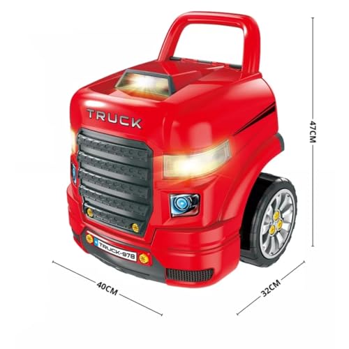 Caminhão Master Motor Truck Simulador Com Volante Luz e Som Infantil Monta e Desmonta Dm Toys