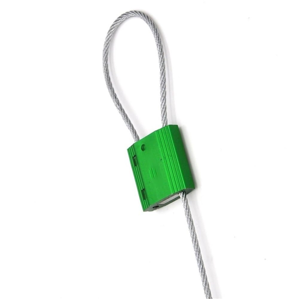 sigillo di sicurezza 10 pezzi 20/30/40 cm fascetta for cavi for container, 2,5 mm di spessore filo acciaio sigillo fili antifurto blocco, etichette spedizione sicurezza for camion merci(30cm)