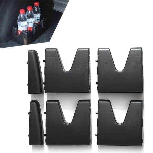 getfay 6 PCS Car Multifunctional Trunk Holder, PP Stable Structure Trunk Cargo Fixing Divider Organizer, Small and Porta