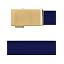 Gold / Blue Leather