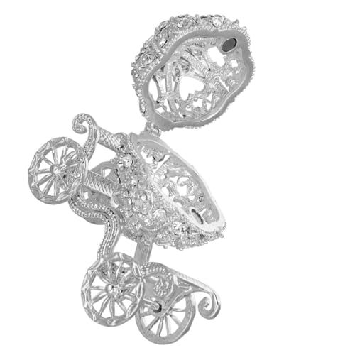 Chariot antique support de boucle d'oreille en finition haut de gamme pour écrin domestique