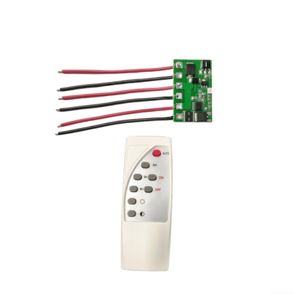 Scheda driver LED per controller di illuminazione stradale solare con telecomando, ingresso 6,4 V-12 V, compatibile con batterie LiFePO4 e al litio, per 5 V-6 V/12 V