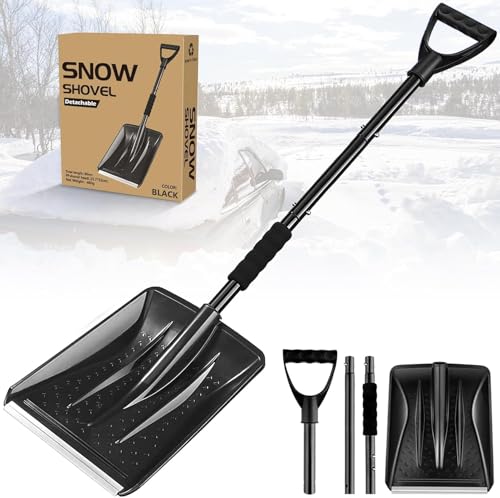 Snow Shovel, Upgrade Emergency Snow Shovel for Driveway...