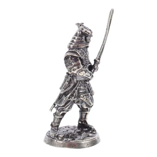 SUPVOX の祭り装飾にな製ミニ侍彫刻 幕府武士フィギュア 小型戦国武将模型 精巧なデスク飾り 家やオフィスの歴史的コレクション