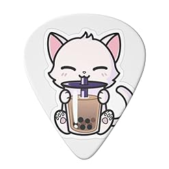 ASDTEHCY Lot de 6 médiators en celluloïd, motif chat mignon et thé au lait perlé, calibres fins, moyens et lourds pour… - Les Beatles, Paul McCartney, John Lennon, RIngo Starr, George Harrison ASDTEHCY Lot de 6 médiators en celluloïd, motif chat mignon et thé au lait perlé, calibres fins, moyens et lourds pour… – Image 3
