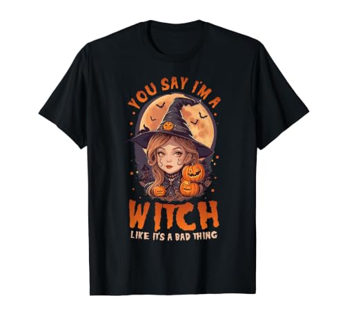 Image of You, Say I’m A Witch Like It's A Bad Thing Cute Witch Value Graphic T-Shirt, Men, Black, L