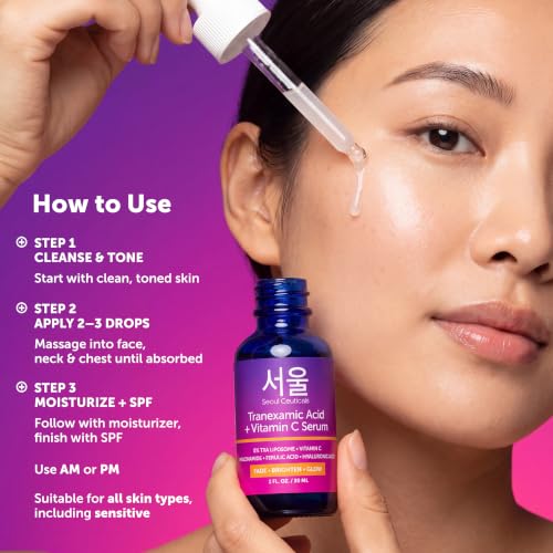 Image of SeoulCeuticals Korean Tranexamic Acid Vitamin C Serum TXA Dark Spot Remover