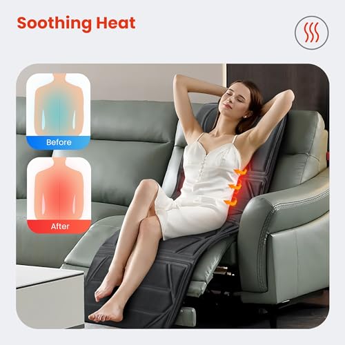 Masajeador Shiatsu para pies con calor y alfombra de masaje para todo el cuerpo miniatura 5