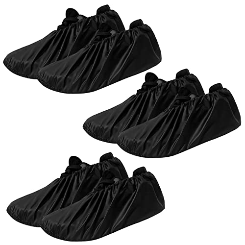 VIKSAUN 3 Pares Cubrebotas Impermeable Cubre Zapatos, fundas de zapatos de tela impermeables y...