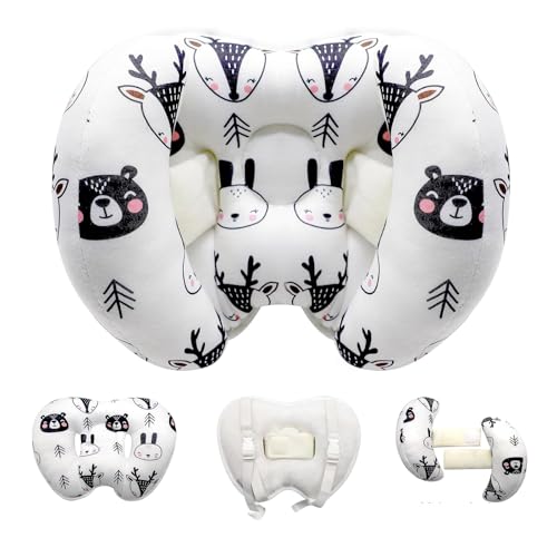 Image of KAKIBLIN Baby Support Pillow, Head and Neck Support,Banana Neck Pillow for Baby, Travel Pillow for Neck Support, Adjustable Head Pillow for Kids Toddler