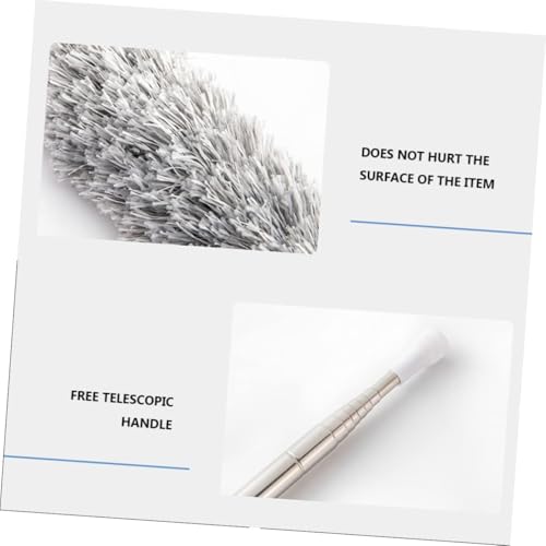 Image of NEUTRINO Microfiber Duster for Cleaning with Telescoping Extension Pole 100 Inch, Washable Bendable Head Duster Cleaner for Cleaning High Ceiling, Keyboard, Furniture, Ceiling Fan & Cobweb