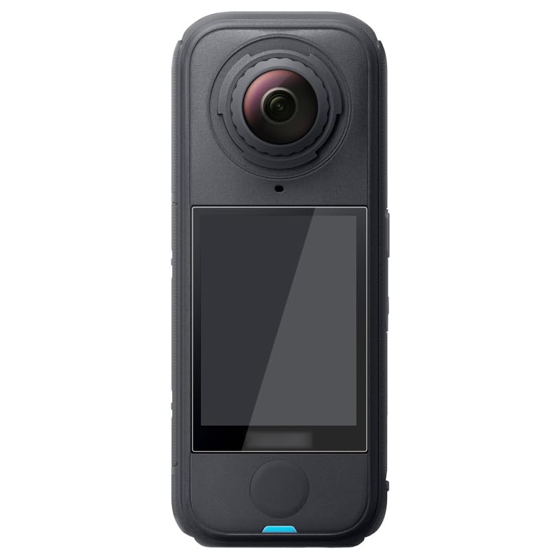JJC Pellicola protettiva per schermo Insta 360 X4 Air (confezione da 2), trasparente, 0,1 pollici, durezza 9H, in vetro temperato per Insta360 X4 Air, 2 pellicole protettive per display, accessori per