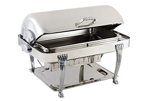 Dripless Rectangular Chafer with Chrome Trim