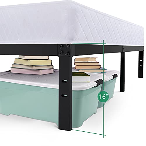 Noah Megatron Twin Xl Bed Frame 16 Inch, Heavy Duty Bed Frame With Wooden Slats, 16 Inch Mattress Foundation/No Box Spring Needed (Twin Xl) #TOP4