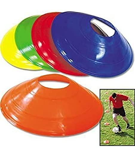 Speed Agility Training Space Soccer Ground Marker Cone - Multicolour | for Football, Cricket, Track and Field Sports (2, Pack of 6)-image-47
