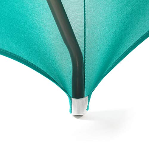 Image of Peomeise 2PCS 6FT Spandex Table Cover Rectangular Stretch Spandex Tablecloth (Turquoise,6FT)