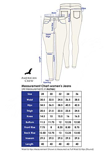 Image of AMERICAN CREW Women's Slim Fit Stretchable Jeans