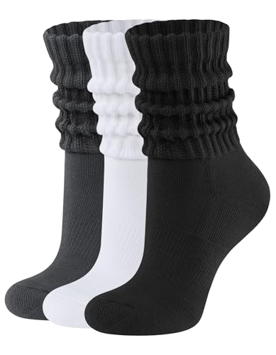 CLOSEMATE Retro Scrunch Crew Socks