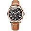 8407|brown band Black Dial