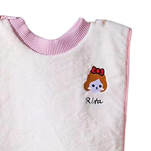shamjina Babete Infantil Absorve Água Toalhas de Saliva e Delicadas de Bebê, ROSA