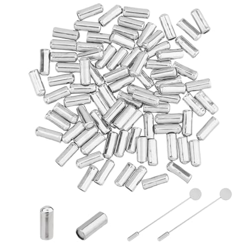 SUPERFINDINGS 100 Stück Broschennadeln Stopper Anstecknadel Endkappe Für Anstecknadel Mit Silikon An Der Innenseite Verschluss Nadelhalter Stopper Revers Schal Hut Sicherheitsnadeln Für Brosche