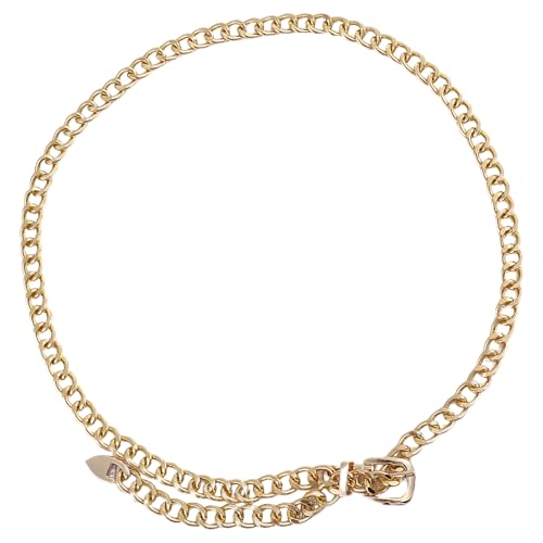 Cadena de metal para vestido de eslabones ajustables y cinturón de 104 cm