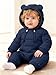 XMWEALTHY Toddler Snow Suit 18-24 Month Boy Clothes Kids Winter Coat Jacket Infant Warm Bunting Baby Cute Outfit Navy Blue