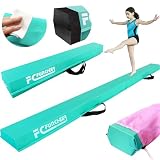 6FT/9FT Folding Balance Beam for Kids ages 3-39- Foldable Gymnastics Floor Beam,Anti-Slip,Carrying Bag, Faux Suede Covered,EVA foam,Gymnastics Equipment for Kids Training At Home,School,Gym Center