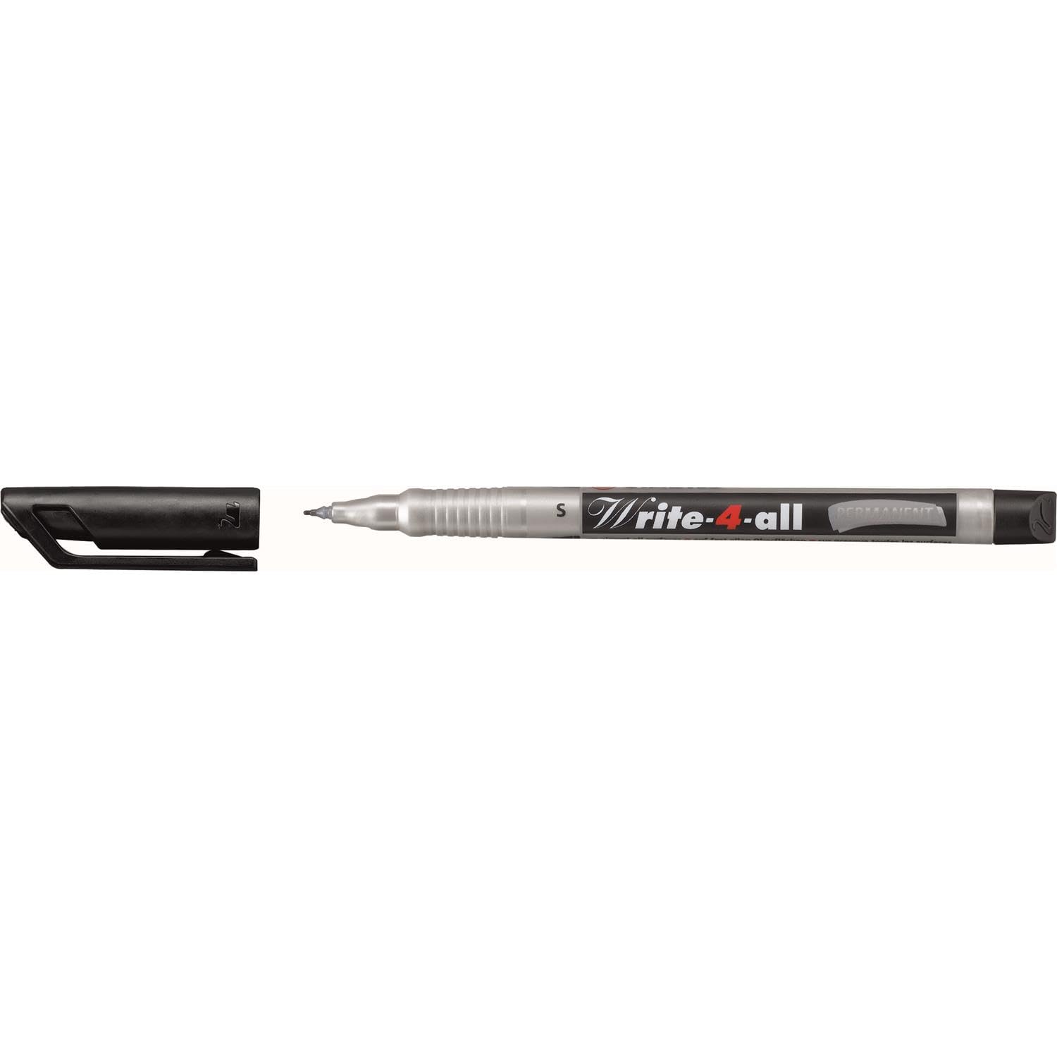 Stabilo Write-4-all Superfine Permanent Marker Pens Pack of 5 Paste Superfine 0.4 mm Black