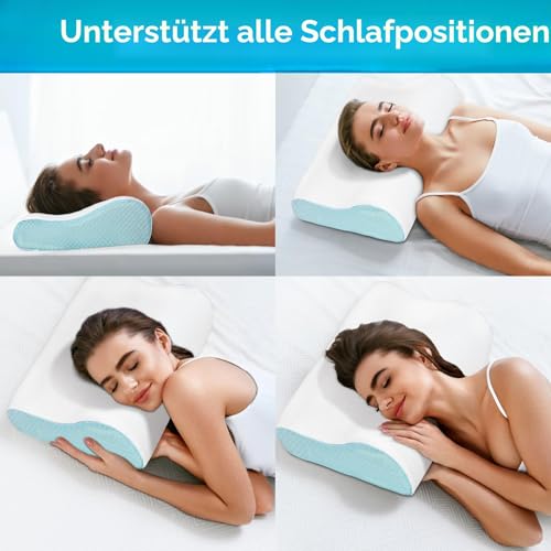 Enighs Bequemes Nackenkissen zur Schmerzlinderung mit Memory-Schaum