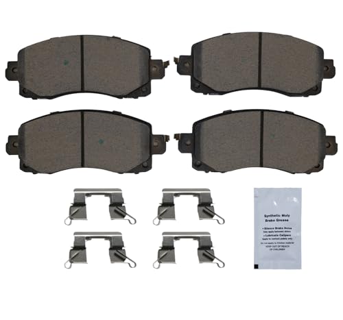 Image of HUSCH D2045 Front Ceramic Brake Pads Kit Fit For Subaru Crosstrek 2018-2024, For Forester 2019-2024, For Impreza 2017-2023, For Legacy 2020-2024, For Outback 2020-2024, For WRX 2022-2024