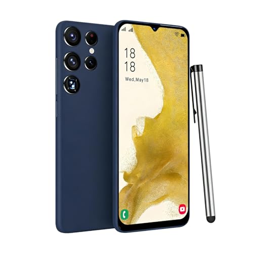 McMgc Smartphone desbloqueado, pantalla HD Incell de 6.3 pulgadas, 2 GB + 16 GB (SD hasta 128 GB), 3 ranuras (SIM dual + SD), 4500 mAh, cámaras de 8 MP + 13 MP, Android 10.0, desbloqueo facial (azul