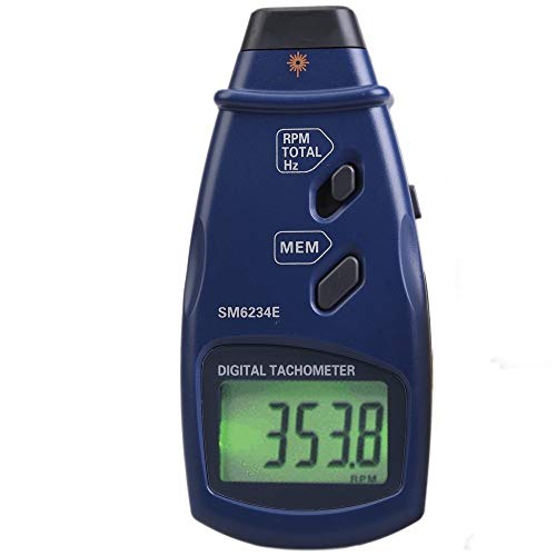 ZGQA-GQA Instrument 3in1Portable Professional Photo Tachometer Wide Measuring Range For 2.5~99999 RPM Digital Tachometer /0.05~1666Hz/1~99999Total SM6234E Electronic Testing Equipment