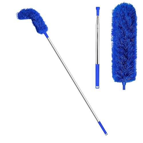 Telescopic Gutter Cleaning Brush, 8.2FT Extendable Roof Gutter Cleaner Equipment, Gutter Cleaning Brush Roofing Tool For Cleaning Leaves Window Gutter Hanging Light Spider Web (250cm)