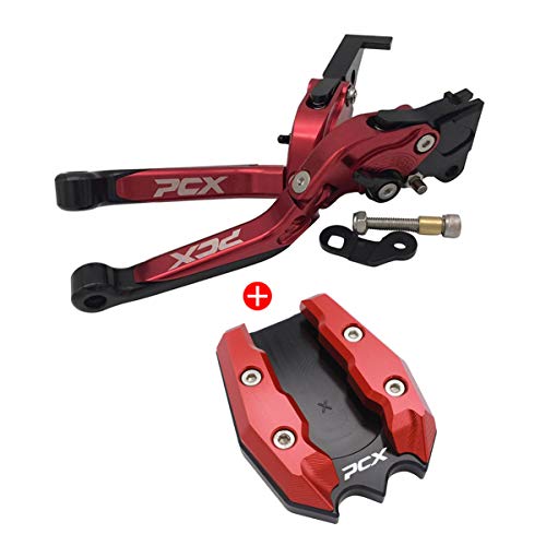 Semspeed �z��-�_ Hond-a PCX160 PCX125 JK05 JK06 KF47 2021 �ŐV�^ �p�[�L���O�u���[�L���o�[�Z�b�g+ �G�A���b�N�X �X�^���h �v���[�g (���b�h)