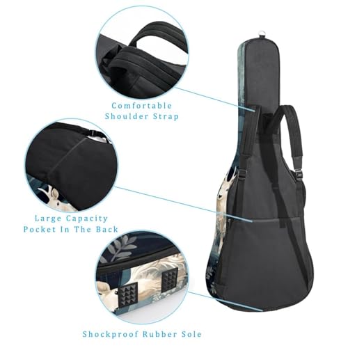 JRHEJTFZ Housse pour guitare acoustique de 1,9 cm d’épaisseur – Imperméable – Durable et élégant – Motif cerf de dessin animé, Multicolore., 42.9×16.9×4.7 in, Motif imprimé tendance - Les Beatles, Paul McCartney, John Lennon, RIngo Starr, George Harrison JRHEJTFZ Housse pour guitare acoustique de 1,9 cm d'épaisseur - Imperméable - Durable et élégant - Motif cerf de dessin animé, Multicolore., 42.9x16.9x4.7 in, Motif imprimé tendance – Image 4