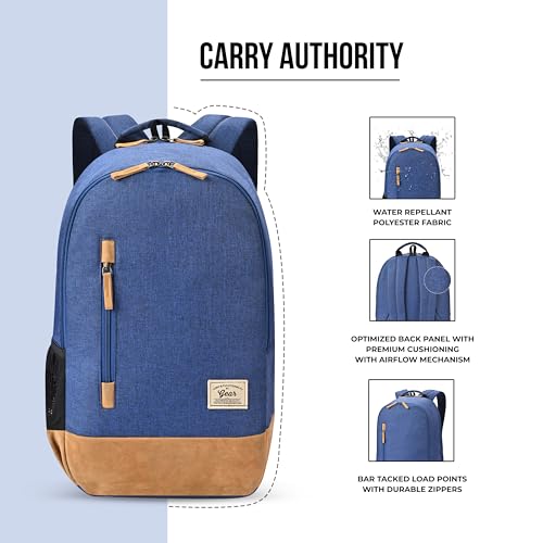 Image of Gear Classic 49 cms Brown and Blue Casual Backpack (BKPCAMPS81002)