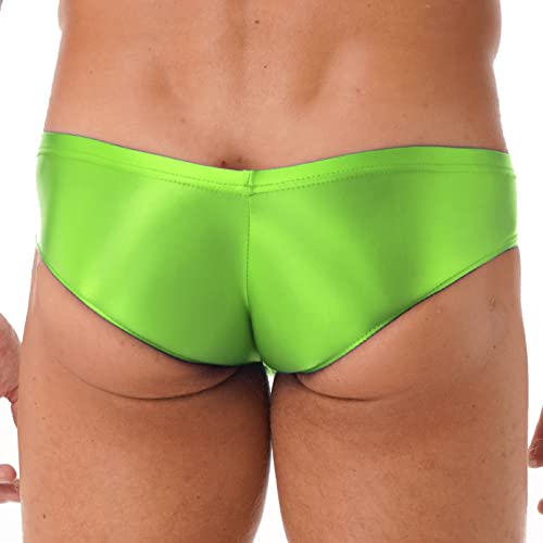 easyforever Men Glossy Shiny Stretch Panties Low Rise Gay Boxer Briefs Underwear Ice Silk Underpants4