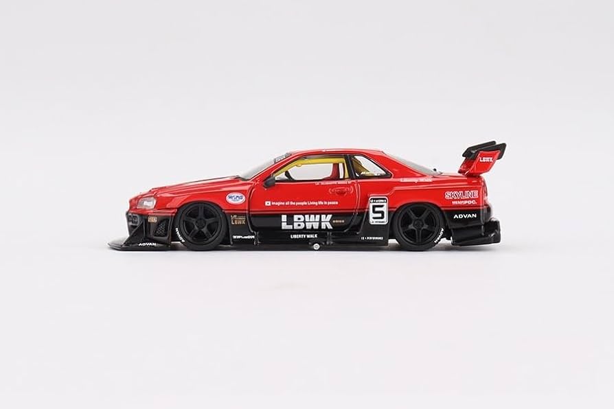 MINIGT Lbwk Nissan LB-ER34 限定版 Amazon.com: Collectibles Diecast Model Car Compatible with MINI GT